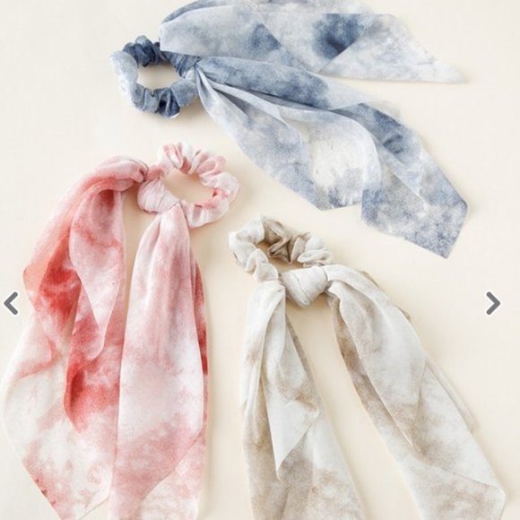 Juliana Tie Dye Hair Scarf Scrunchies - Picture 2 of 5